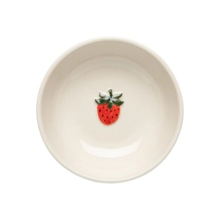 Danica Jubilee Pinch Bowl - Embossed Strawberry