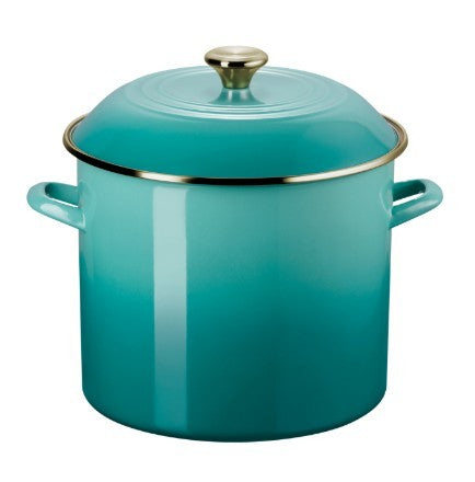 Le Creuset 11.4L Enameled Steel Stockpot Blue Riviera