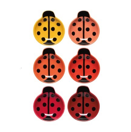 Danica Jubilee Pinch Bowls - Ladybugs Set Of 6