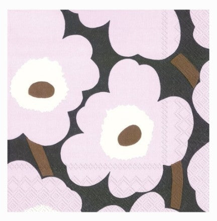Marimekko Cocktail Napkins - UNIKKO Rose