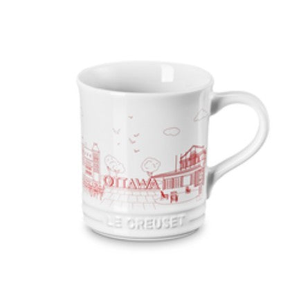 Le Creuset Canadian Destination Ottawa Mug - White