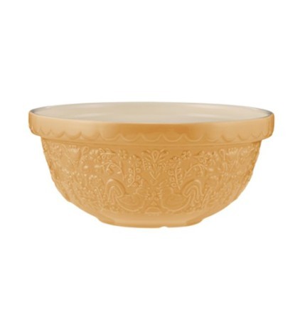 Mason Cash Mixing Bowl - Home To Roost Yellow 8 1/4"