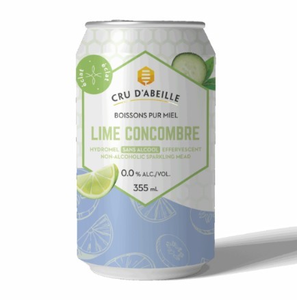 Cru D'Abeille Sparkling Mead - Lime & Cucumber