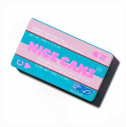 Nice Cans Smoked Sardines in Organic Olive Oil and Sea Salt