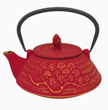 Urban Tokyo Cast Iron Teapot - Red Ginko
