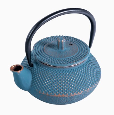 Urban Tokyo Cast Iron Teapot - Sky Blue Hobnail