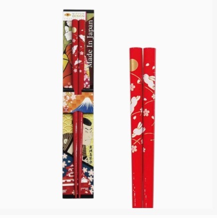 Urban Tokyo Chopsticks - Moon Rabbit Red