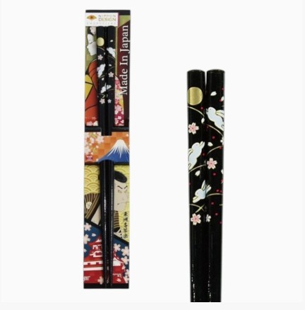Urban Tokyo Chopsticks - Moon Rabbit Black