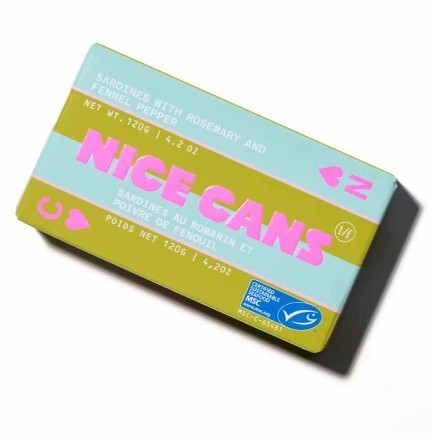 Nice Cans Sardines with Wild Rosemary and Fennel Pepper