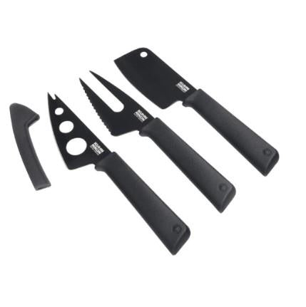 Kuhn Rikon Cheese Knife Set Colori - Black