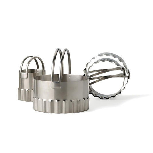 RSVP Round Ripple Biscuit Cutter Set Of 4