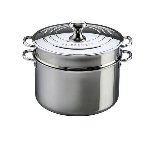 Le Creuset 8.3L Stainless Steel Stockpot With Pasta Insert