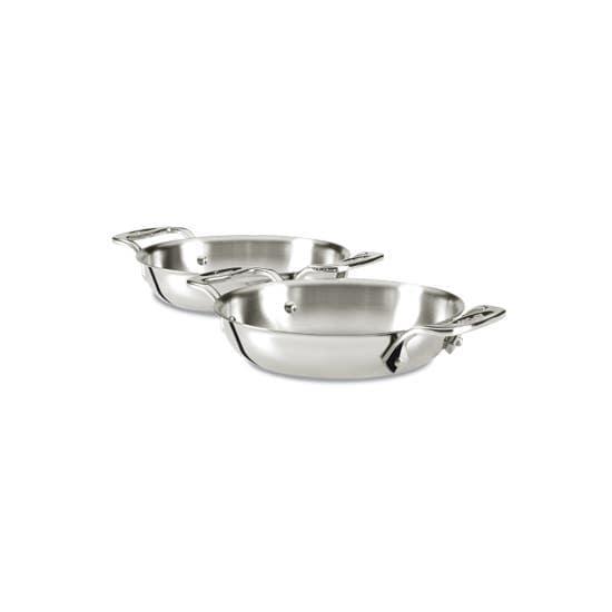 All-Clad Gourmet Accessories, Stainless Steel Mini Gratins 2pc set 6" - Kitchenalia Westboro