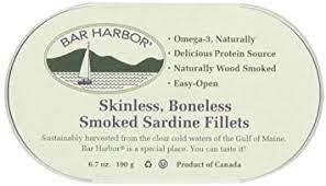 Bar Harbor Skinless Boneless Smoked Sardine Fillets 190g - Kitchenalia Westboro