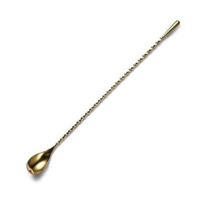 Cocktail Barspoon Teardrop Gold 40cm - Kitchenalia Westboro