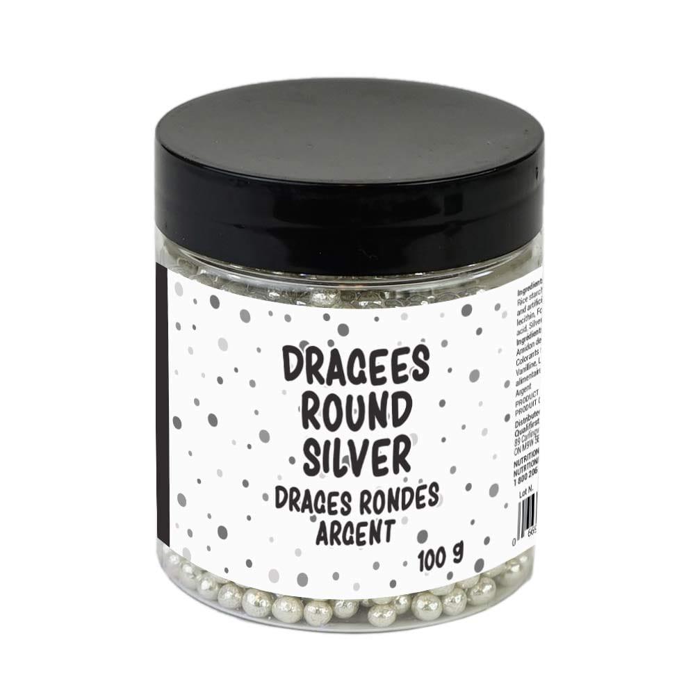 Epicureal Dragee Round Silver Sprinkles 100g - Kitchenalia Westboro
