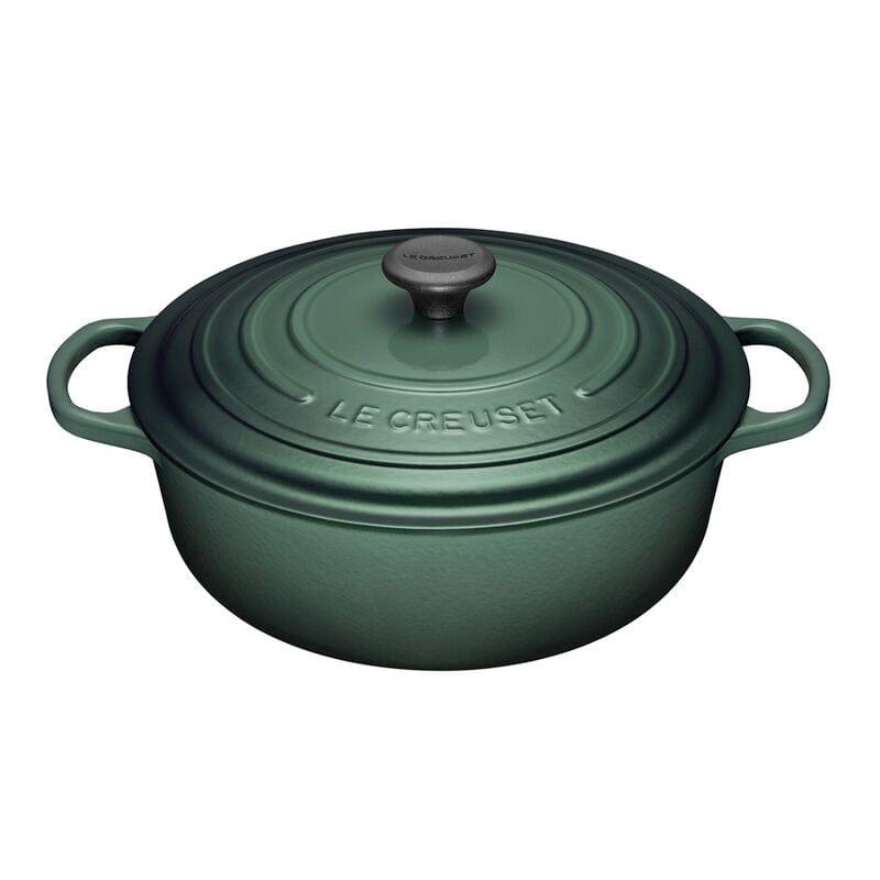 Le Creuset 6.2L Shallow Round Cast Iron Dutch Oven Artichoke - Kitchenalia Westboro