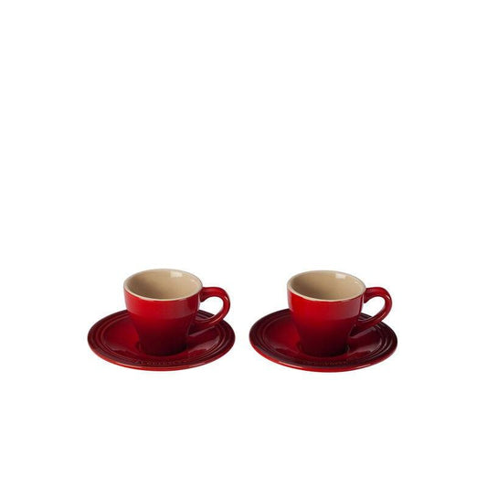 Le Creuset Classic Espresso Set Cerise - Kitchenalia Westboro