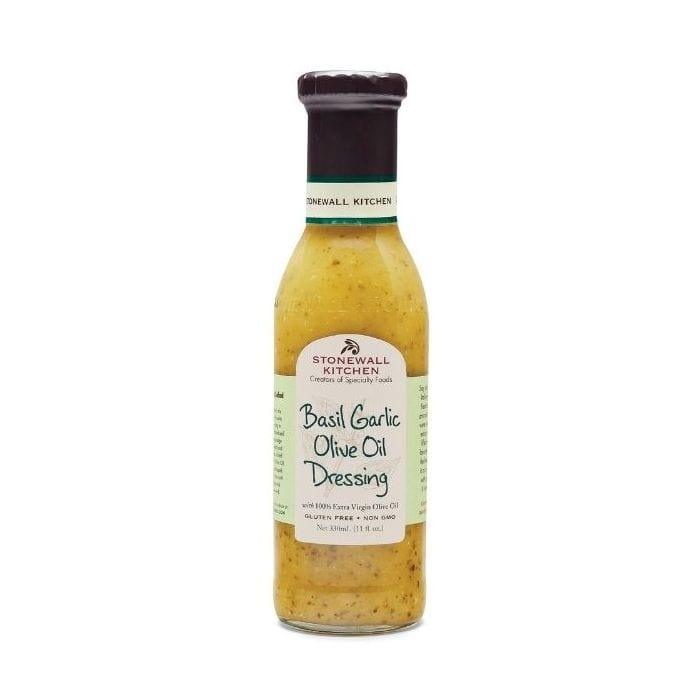 Stonewall Kitchen Basil Garlic Olive Oil Dressing 330ml - Kitchenalia Westboro