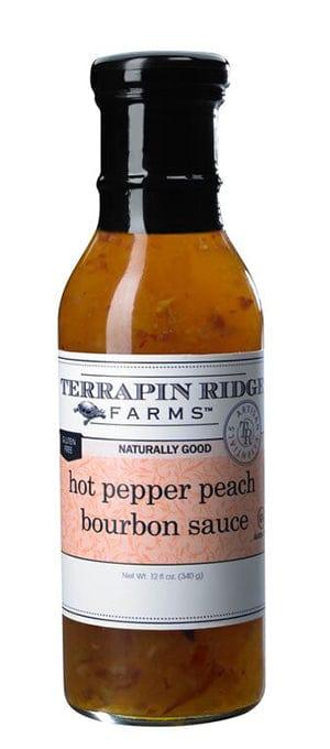 Terrapin Ridge Farms Hot Pepper Peach Bourbon Sauce 12fl.oz - Kitchenalia Westboro