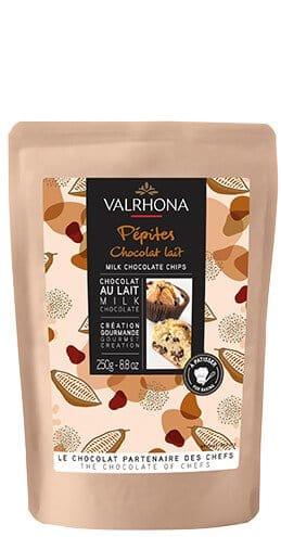 Valrhona Milk Chocolate Chips 250g - Kitchenalia Westboro