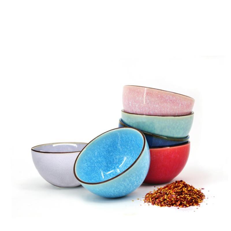 BIA Stoneware Pinch Bowls Pink 3.5"dia. - Kitchenalia Westboro