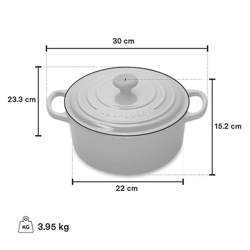 Le Creuset Round French Oven 3.3L White