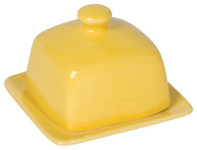 Now Designs Square Butter Dish Lemon - Kitchenalia Westboro