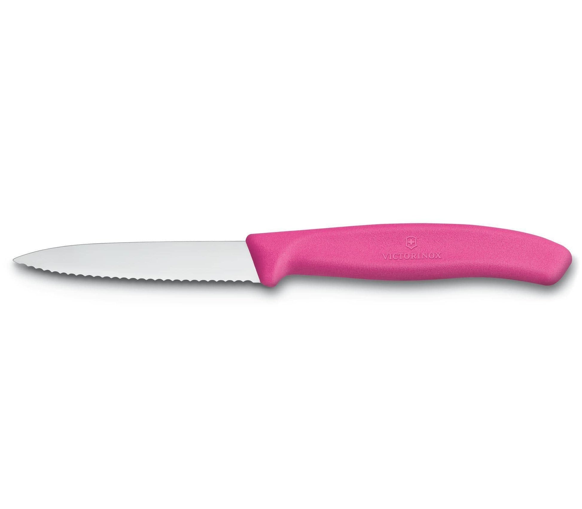 Victorinox Swiss Classic 3" Serrated Paring Knife Pink - Kitchenalia Westboro