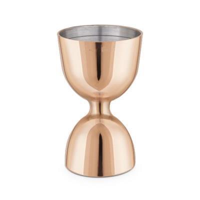 Final Touch Copper Plated Double Jigger 2oz - Kitchenalia Westboro