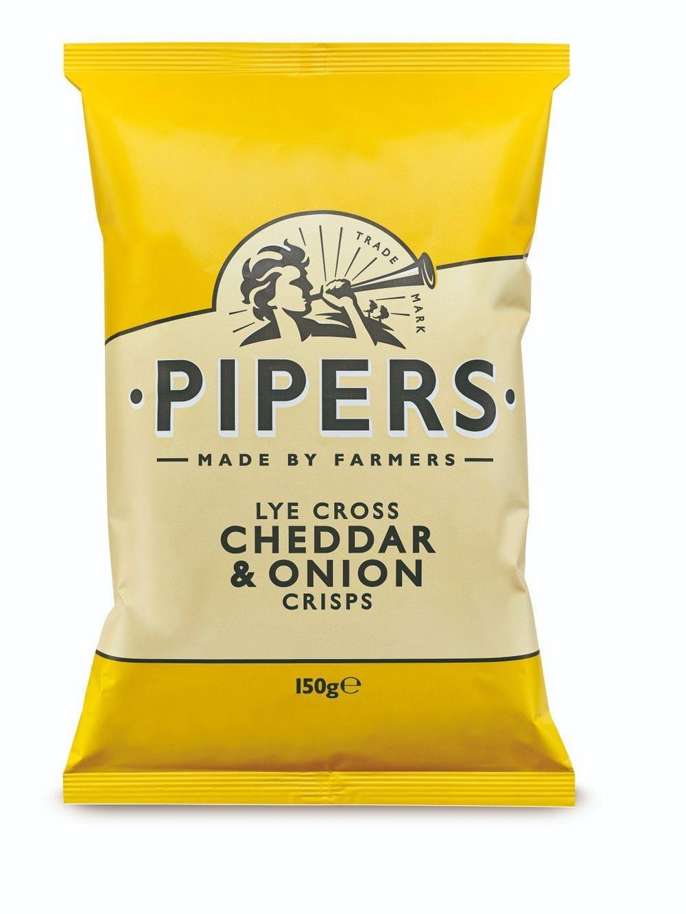 Pipers Lye Cross Cheddar & Onion Potato Crisps 150g - Kitchenalia Westboro