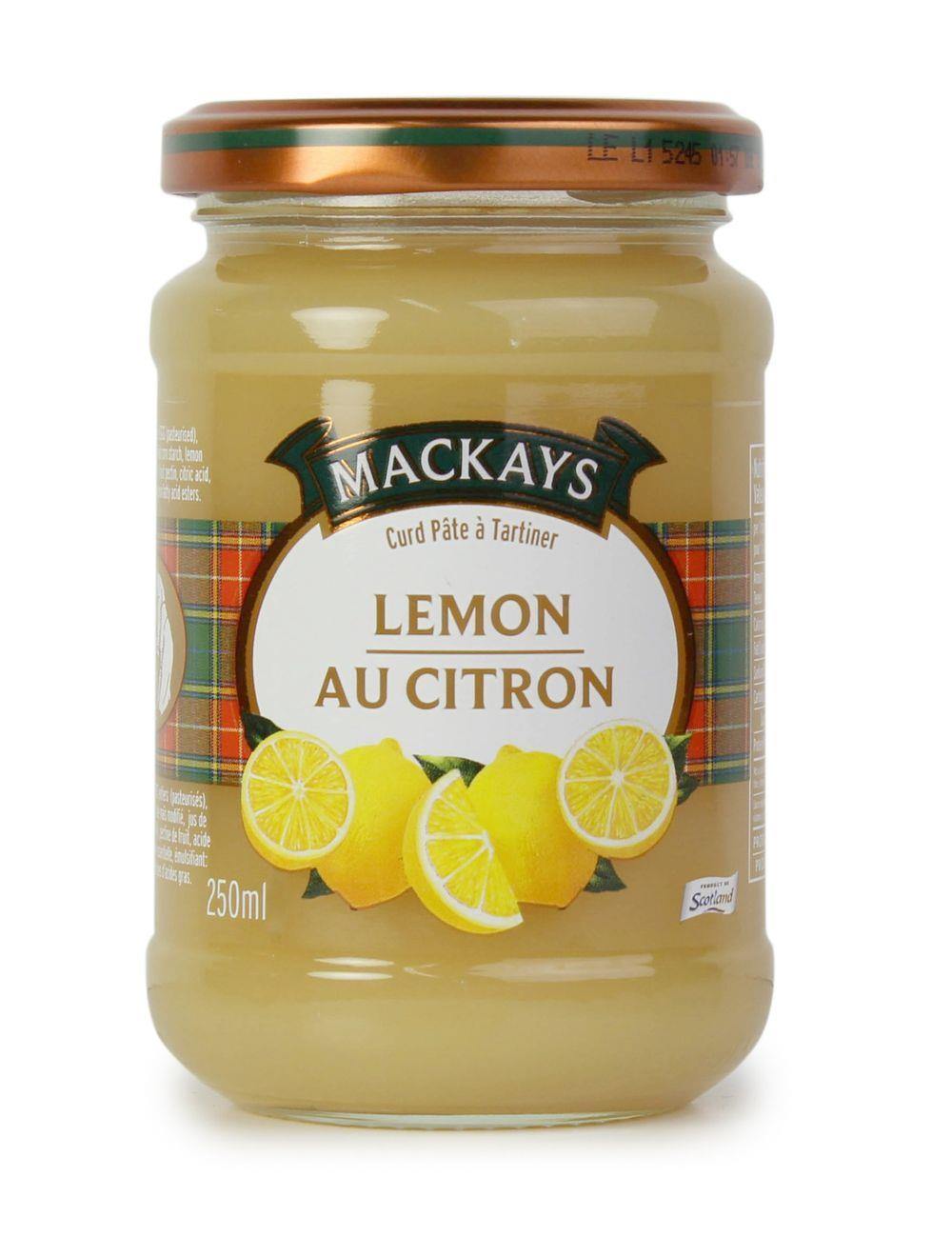 MacKays Lemon Curd 250ml - Kitchenalia Westboro