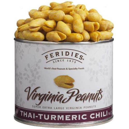 Feridies Thai-Tumeric Chili Virgina Peanuts - 9oz - Kitchenalia Westboro