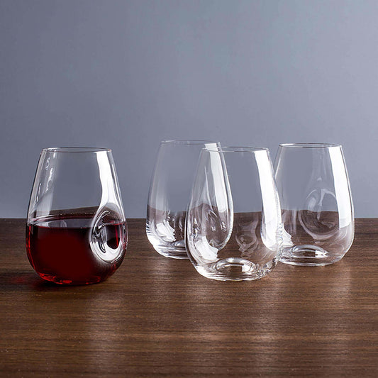 Trudeau Gem Stemless Wine Glass Set Of 4 - Kitchenalia Westboro