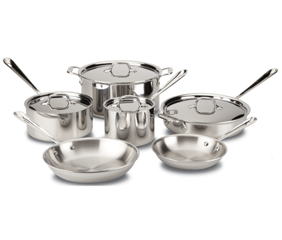 All-Clad D5 Polished 10 Piece Set - Kitchenalia Westboro