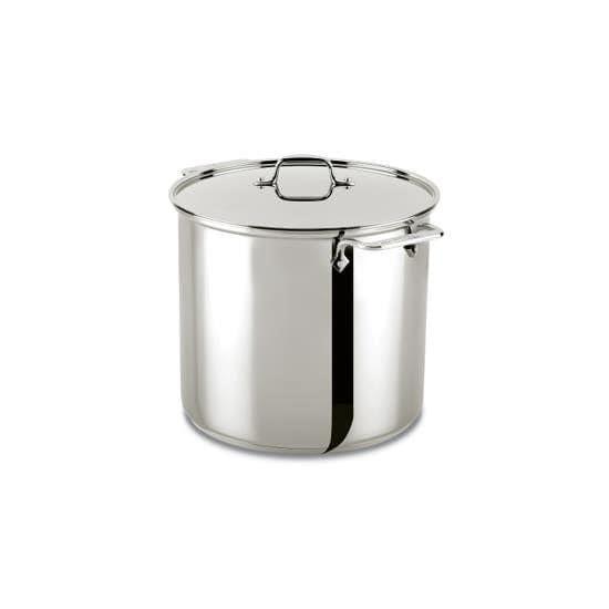 All-Clad Stainless Steel Stockpot with lid, 16 quart - Kitchenalia Westboro