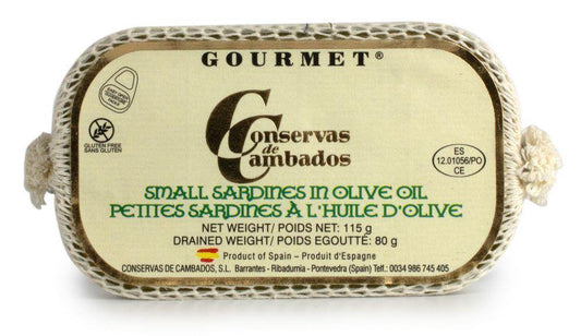 Conservas de Cambados Small Sardines in Olive Oil 111g - Kitchenalia Westboro