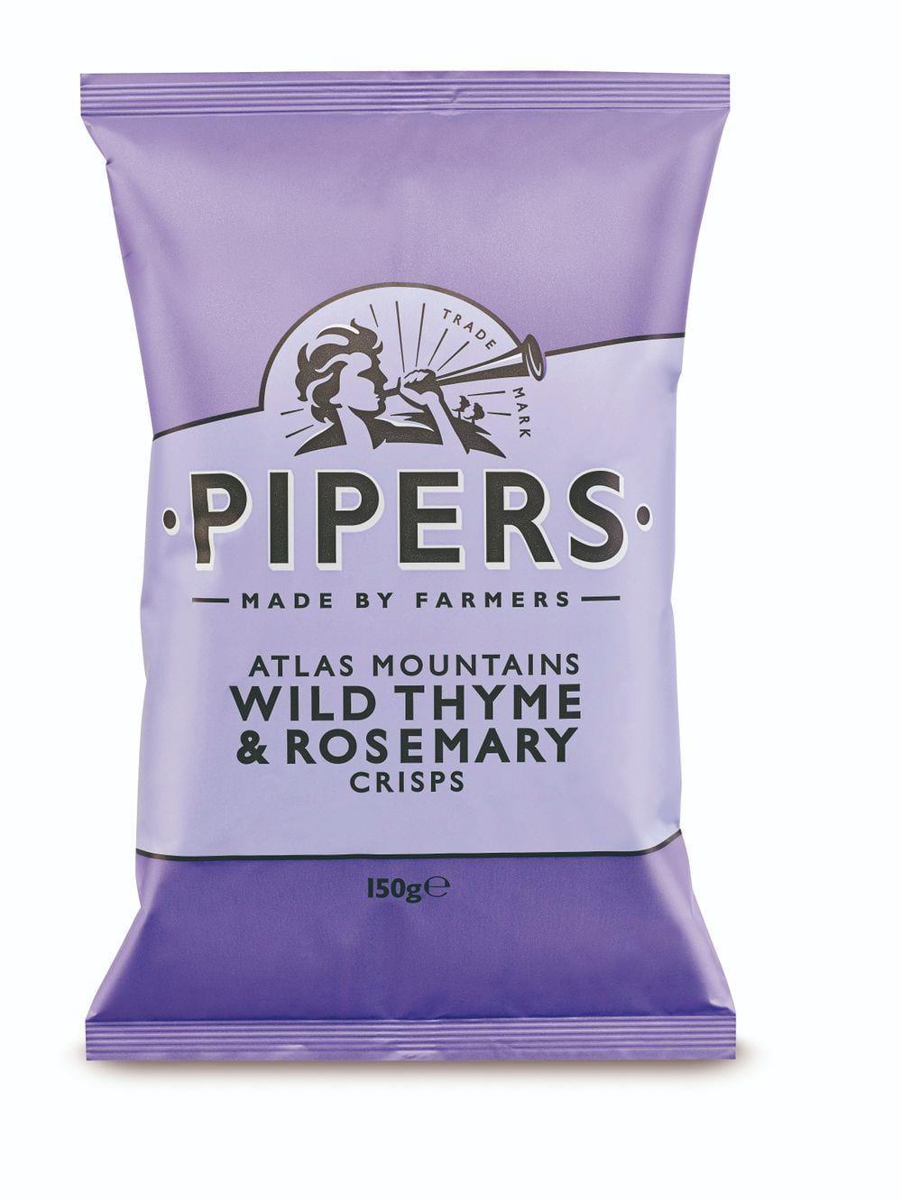 Pipers Atlas Mtn Wild Thyme & Rosemary Crisps 150g - Kitchenalia Westboro