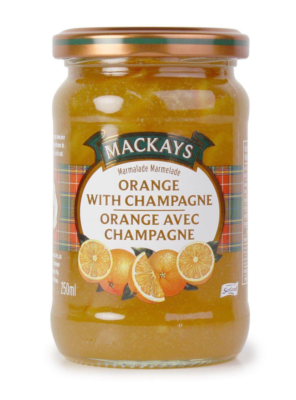 MacKays Orange & Champagne Marmalade 250ml - Kitchenalia Westboro