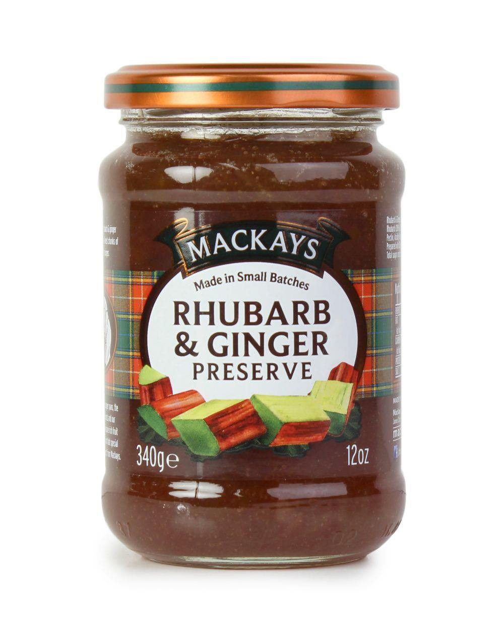 MacKays Rhubarb & Ginger Preserve 250ml - Kitchenalia Westboro
