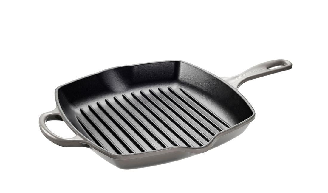 Le Creuset 26cm Square Cast Iron Skillet Grill Oyster - Kitchenalia Westboro