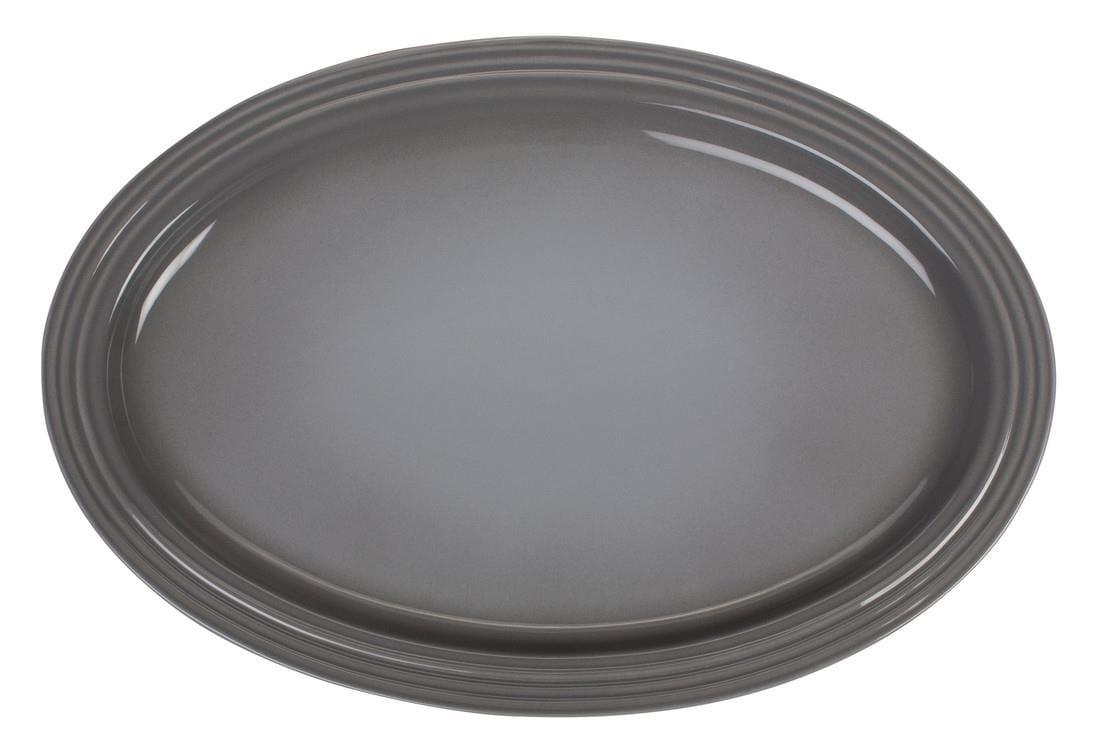 Le Creuset 46cm Oval Ceramic Serving Platter Oyster - Kitchenalia Westboro