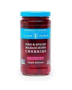Tillen Farms Fire & Spice Maraschino Cherries 375ml - Kitchenalia Westboro