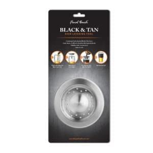 Final Touch Black & Tan Stainless Steel Beer Layering Tool - Kitchenalia Westboro
