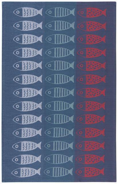 Now Designs Jacquard Dishtowel Little Fish - Kitchenalia Westboro