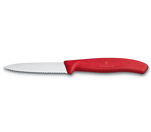 Victorinox Swiss Classic 3" Serrated Paring Knife Red - Kitchenalia Westboro