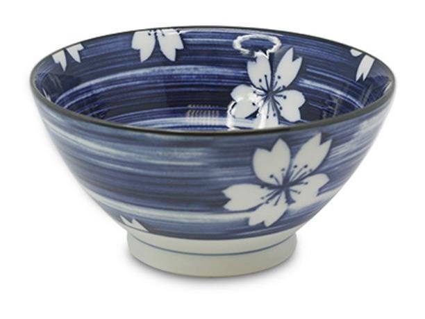 Blue Sakura 7" Japanese Ramen Bowl - Kitchenalia Westboro