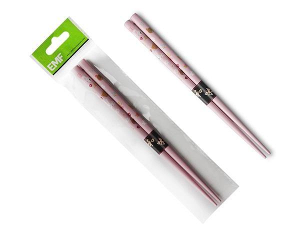 EMF Chopsticks Bamboo Pink Duck 16.5cm - Kitchenalia Westboro