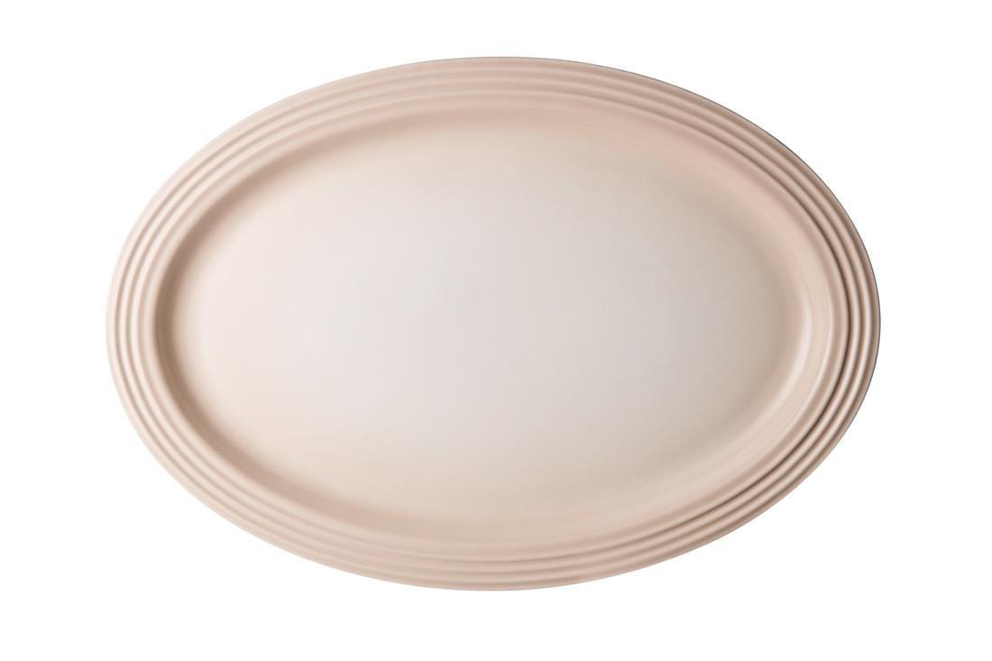 Le Creuset 46cm Oval Ceramic Serving Platter Meringue - Kitchenalia Westboro
