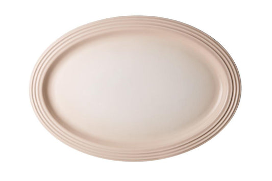 Le Creuset 46cm Oval Ceramic Serving Platter Meringue - Kitchenalia Westboro